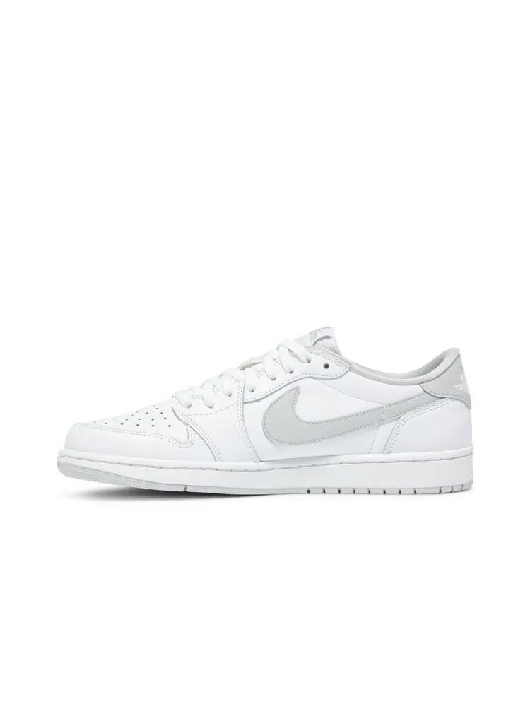 Кроссовки Air Jordan 1 Retro Low OG 'White Neutral Grey' — изображение 3 из 4, белый