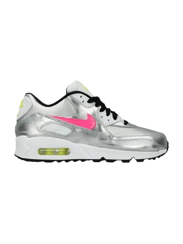 Кроссовки Nike Air Max 90 FB GS 'Metallic Silver Hyper Pink' — изображение 1 из 1