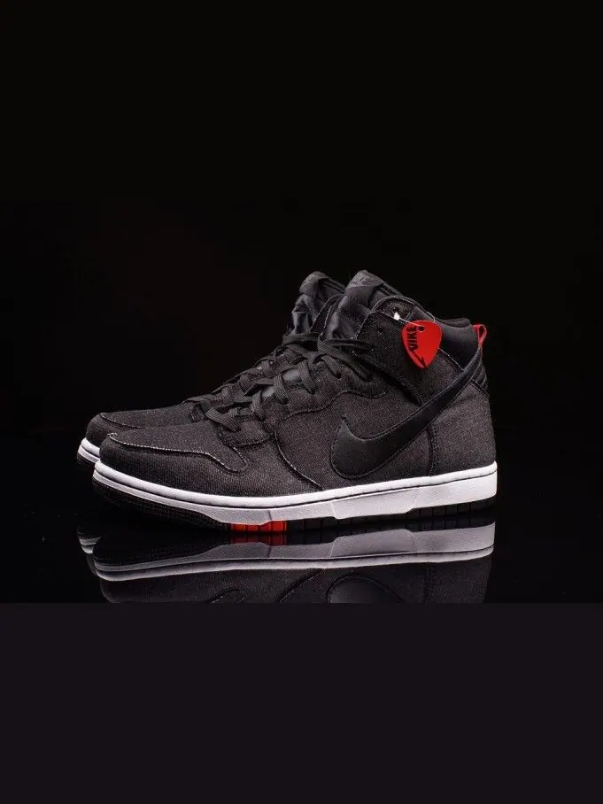 Кроссовки Nike Dunk CMFT High Black Denim — изображение 1 из 3, черный джинсовый синий