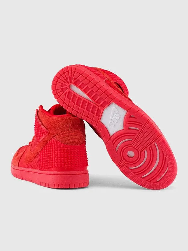 Кроссовки Nike Dunk Hi CMFT Premium Red October — изображение 2 из 3, красный