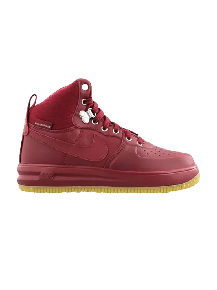Кроссовки Nike Lunar Force 1 SneakerBoot GS 'Team Red' — изображение 1 из 1, красный/красный