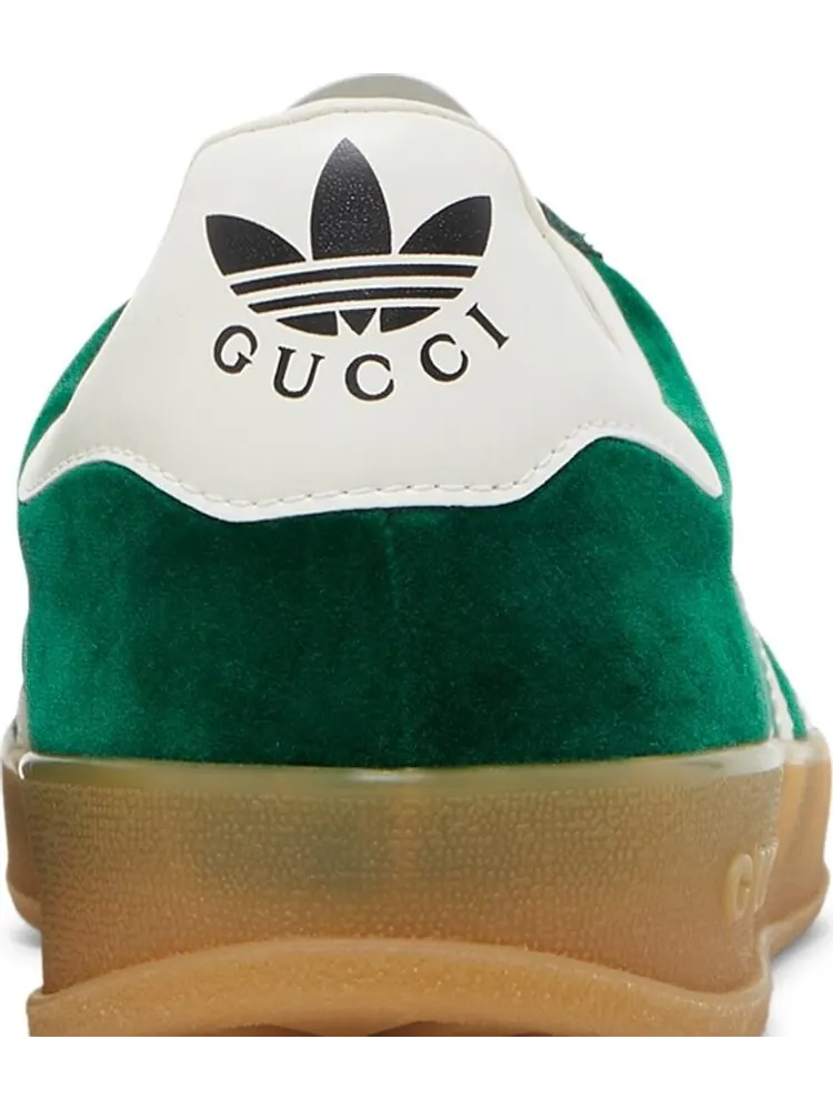 Лимитированные кроссовки Adidas Adidas x Gucci Gazelle 'Green Suede' — изображение 7 из 8, зеленый