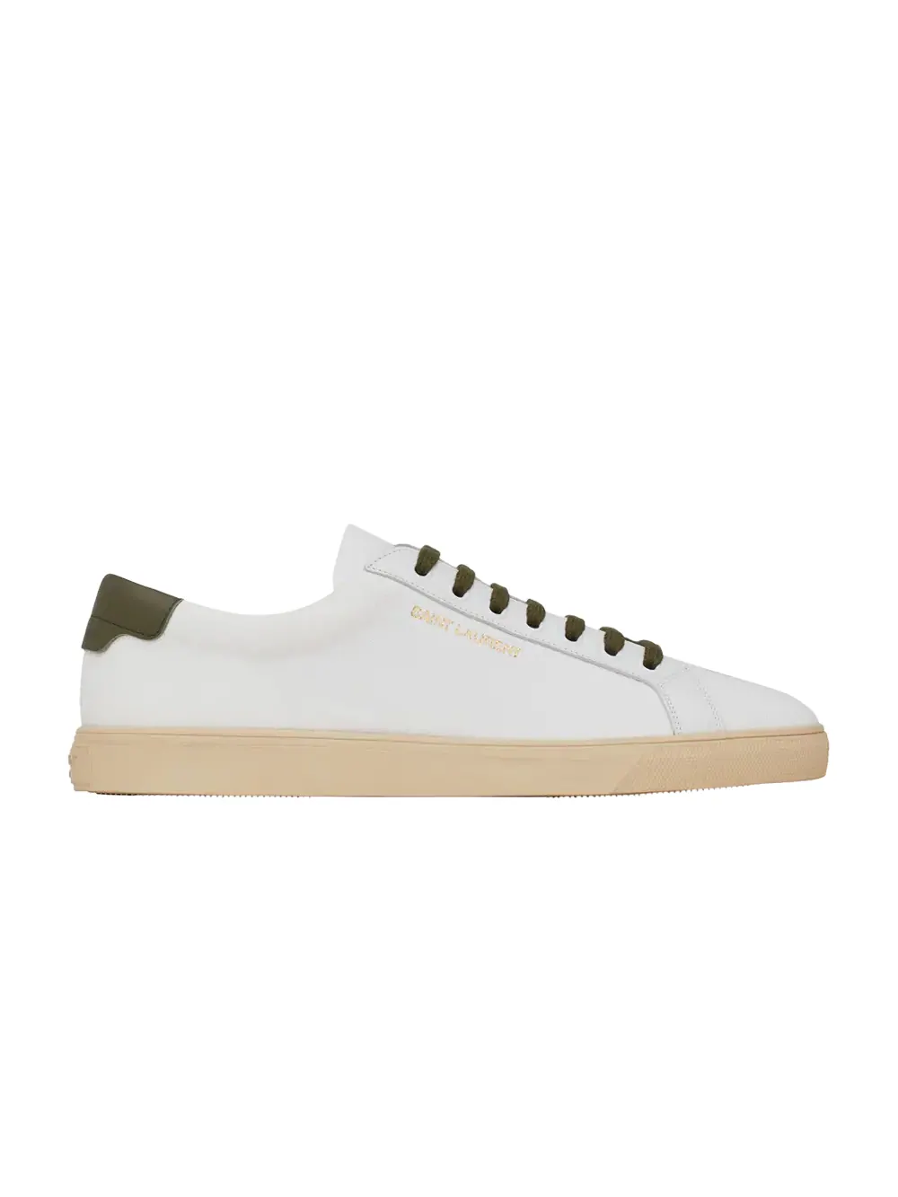 Ботинки Saint Laurent Andy — изображение 1 из 1, белый/темный зеленый