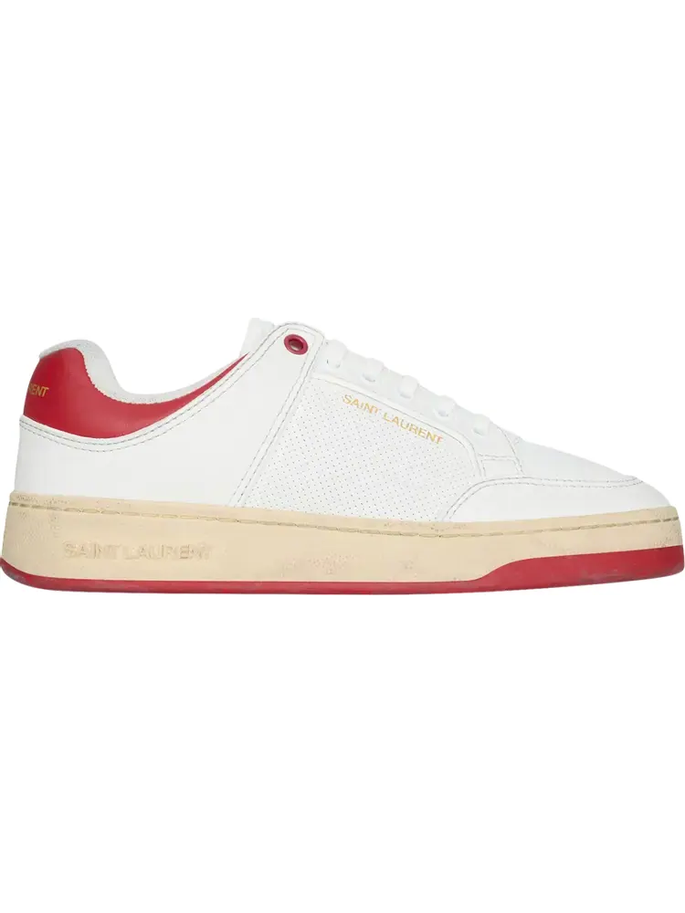 Кроссовки Saint Laurent SL-61 Low 'White Vintage Red' — изображение 1 из 1, белый