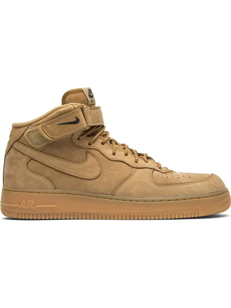 Кроссовки Nike Air Force 1 Mid '07 PRM QS 'Flax' — изображение 1 из 7, загар