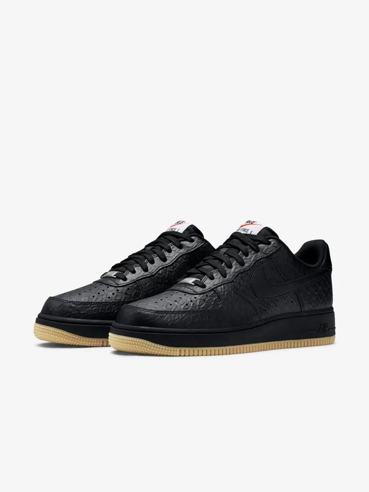 Кроссовки Nike Air Force 1 Low '07 LV8 'Black' — изображение 3 из 4, черный