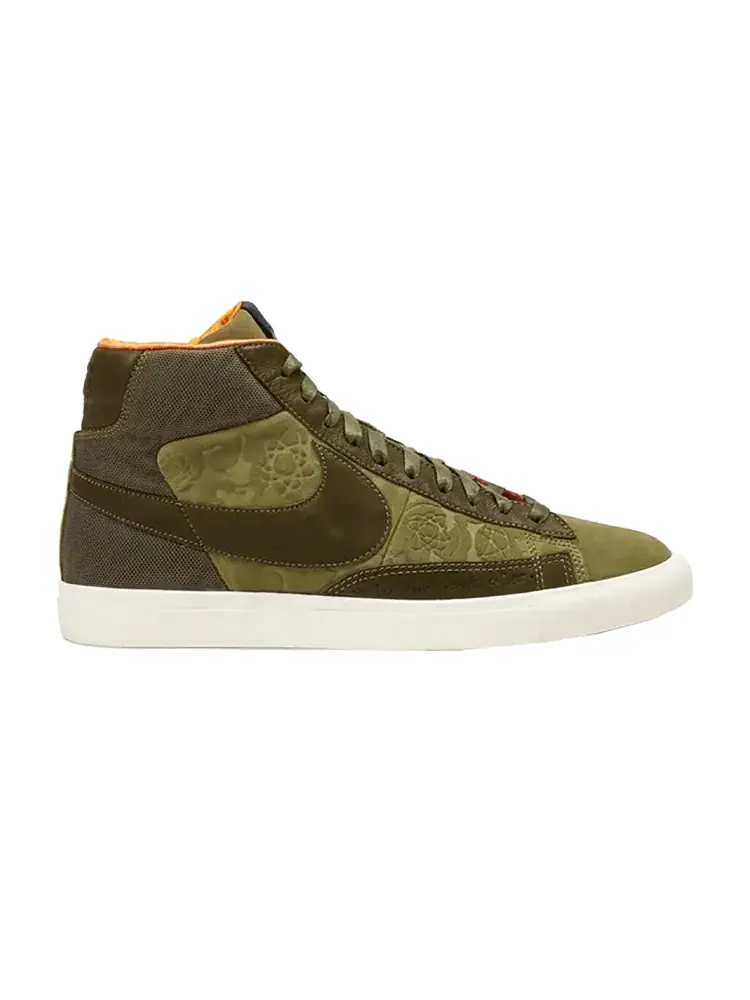 Кроссовки Nike Mo' Wax x Blazer Hi SP 'Olive' — изображение 1 из 4, зеленый