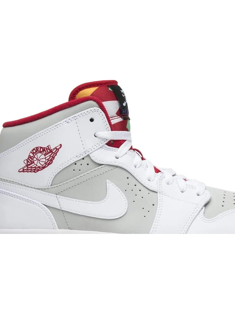 Кроссовки Air Jordan 1 Mid Hare 2015 — изображение 2 из 8, белый