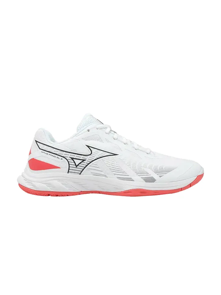 Кроссовки Mizuno Wave Fang EL 2 Wide 'White Coral Red' — изображение 1 из 1, белый/красный