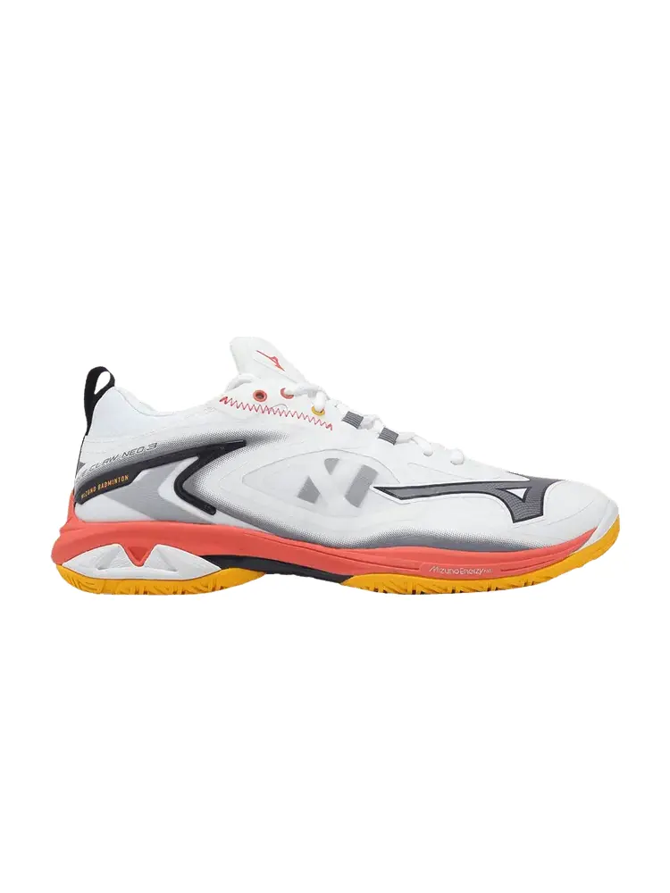 Кроссовки Mizuno Wave Claw Neo 3 Wide 'White Grey Pink' — изображение 1 из 1, белый/серый