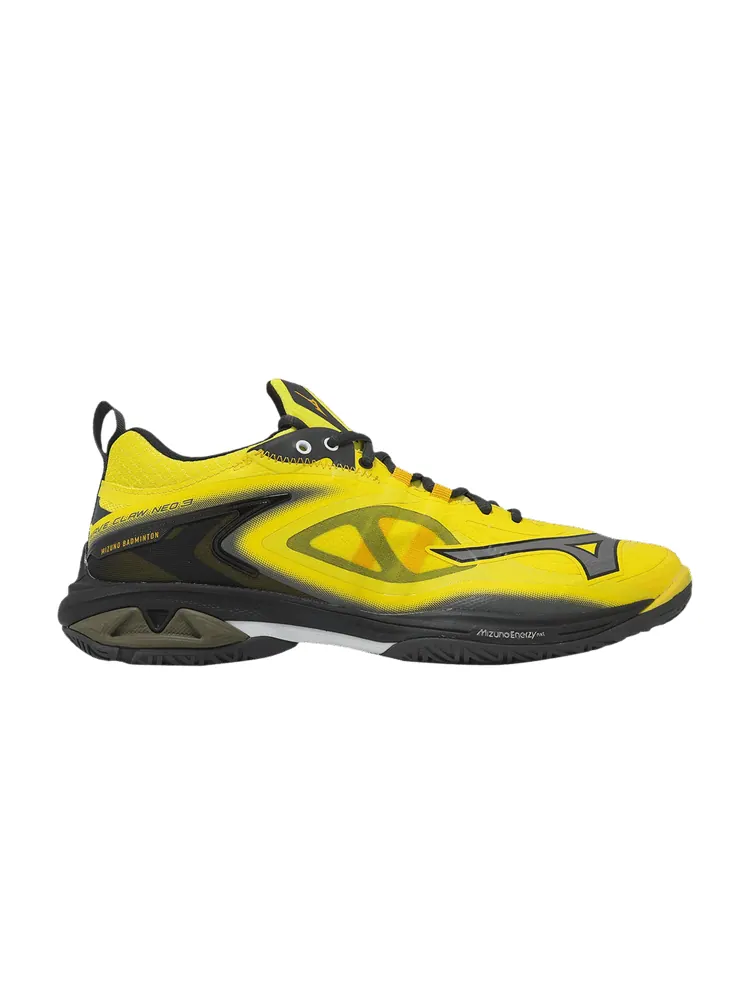 Кроссовки Mizuno Wave Claw Neo 3 Wide 'Yellow Black' — изображение 1 из 1, желтый/черный