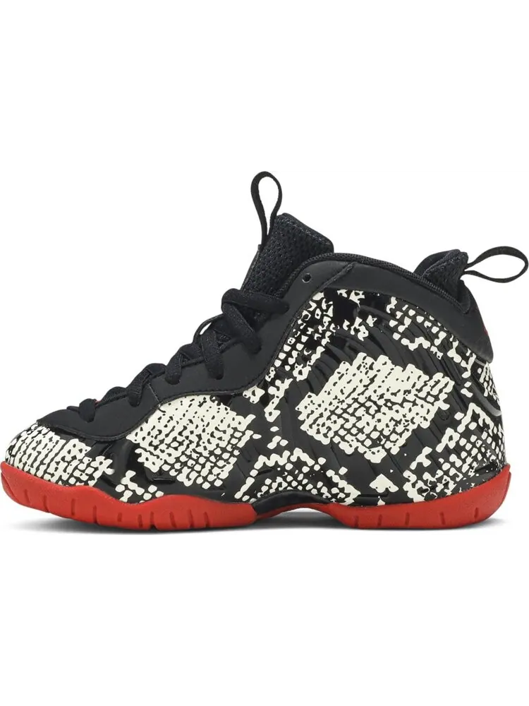 Кроссовки Nike Little Posite One PS 'Albino Snakeskin' — изображение 3 из 8, бежевый