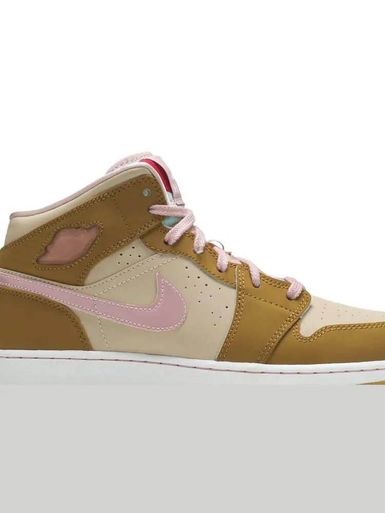Кроссовки Air Jordan 1 Mid GG 'Lola Bunny' — изображение 2 из 4, коричневый
