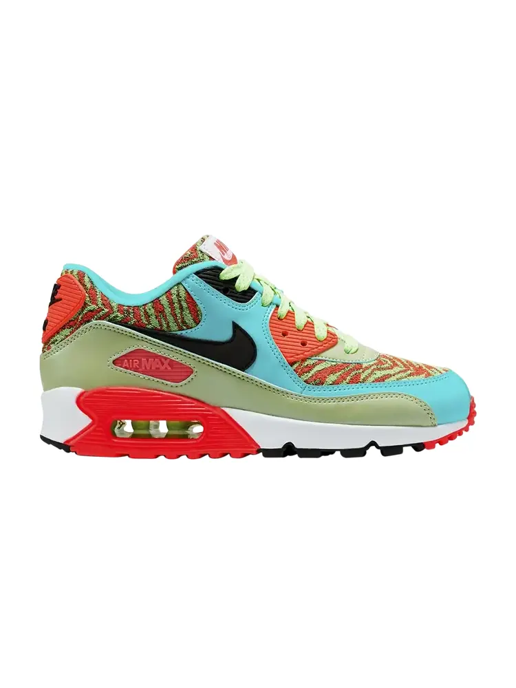 Кроссовки Nike Air Max 90 Premium Mesh GS — изображение 1 из 1, зеленый
