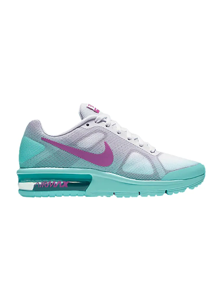 Кроссовки Nike Air Max Sequent GS 'Hyper Violet Turquoise' — изображение 1 из 1, белый/фиолетовый
