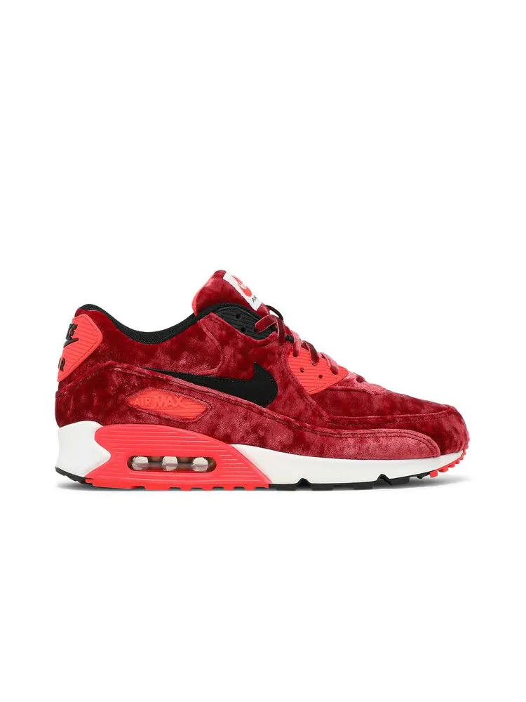 Кроссовки Nike Air Max 90 Anniversary 'Velvet' — изображение 2 из 9, красный черный