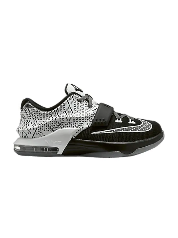 Кроссовки Nike KD 7 GS 'BHM' — изображение 1 из 1, черный/белый-серый