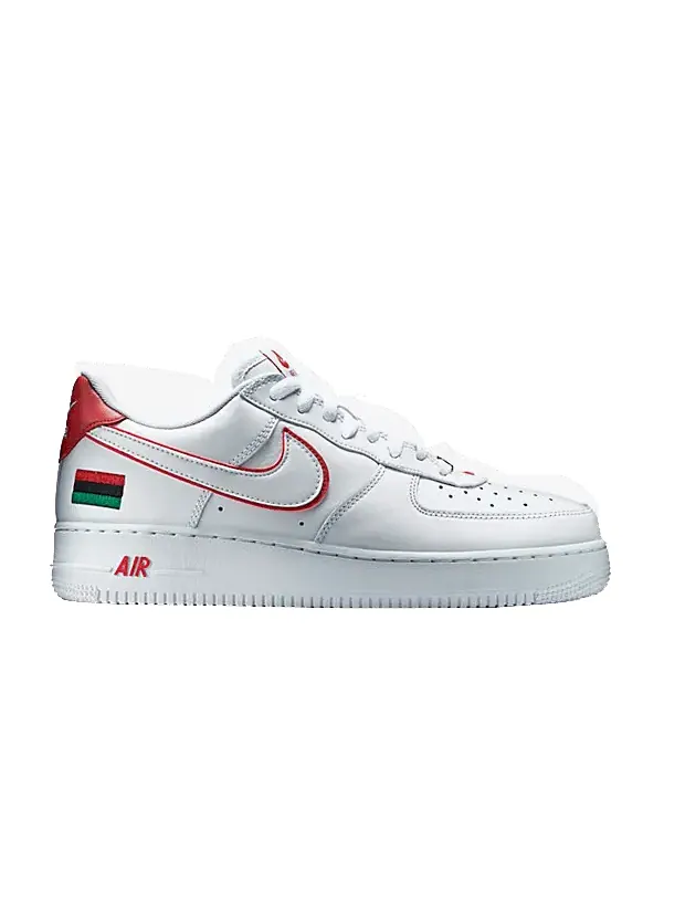 Кроссовки Nike Air Force 1 Retro 'BHM' — изображение 1 из 6, белый/красный/белый