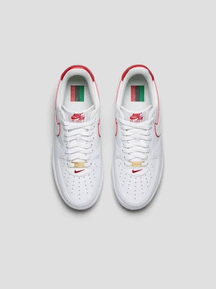 Кроссовки Nike Air Force 1 Retro 'BHM' — изображение 4 из 6, белый/красный/белый