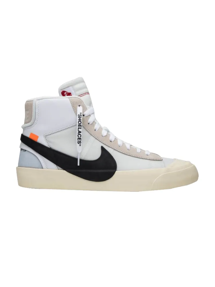 Кроссовки Nike Off-White x Blazer Mid 'The Ten' — изображение 1 из 1, белый/черный