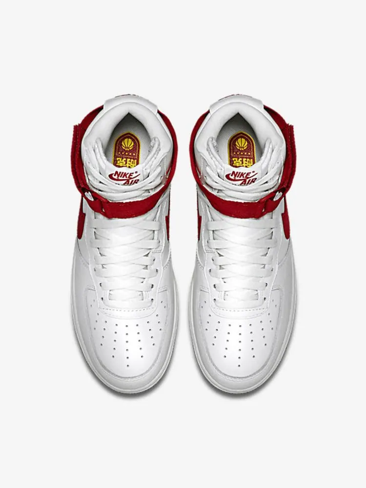 Кроссовки Nike Air Force 1 High 'NAI-KE' — изображение 4 из 6, белый/красный