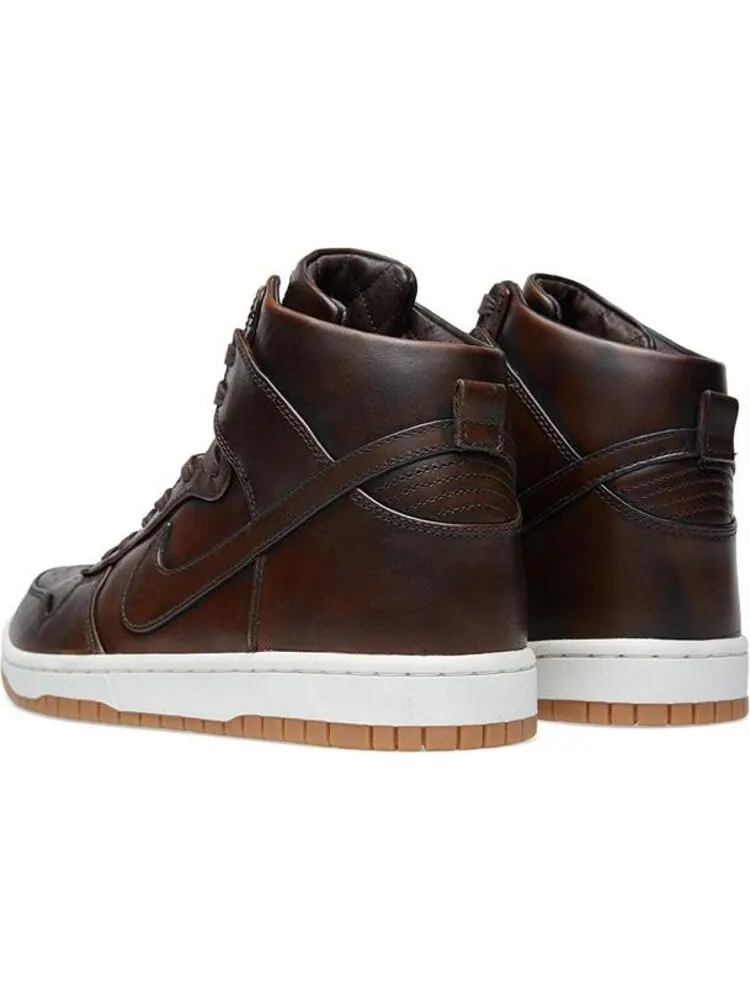 Кроссовки Nike Dunk High Lux SP 'Burnished Leather' — изображение 2 из 8, коричневый