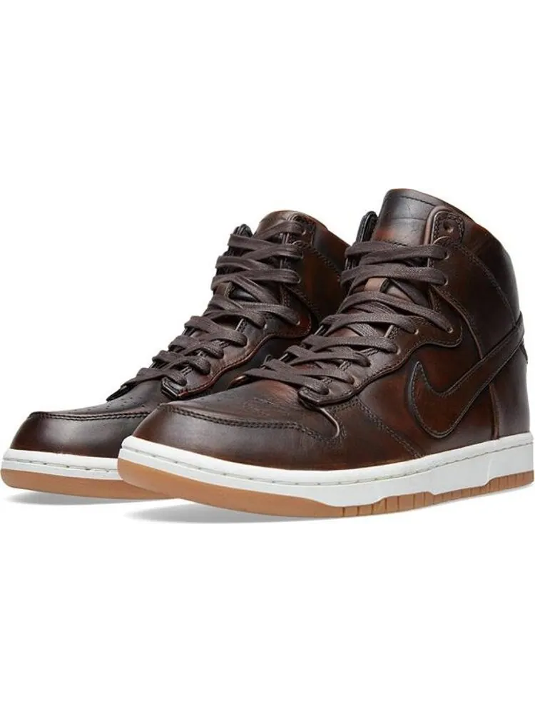 Кроссовки Nike Dunk High Lux SP 'Burnished Leather' — изображение 3 из 8, коричневый