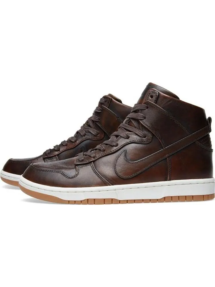 Кроссовки Nike Dunk High Lux SP 'Burnished Leather' — изображение 4 из 8, коричневый