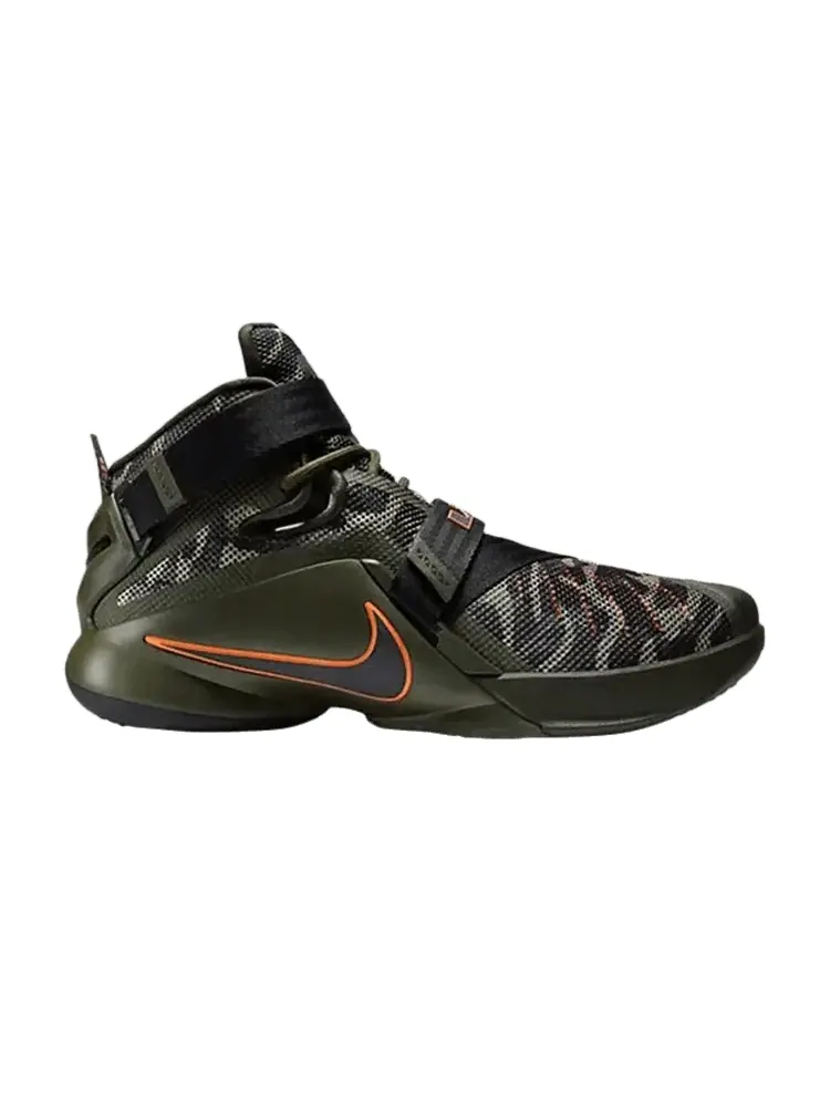 Кроссовки Nike LeBron Soldier 9 Premium 'Camo' — изображение 1 из 1, хаки/-черный