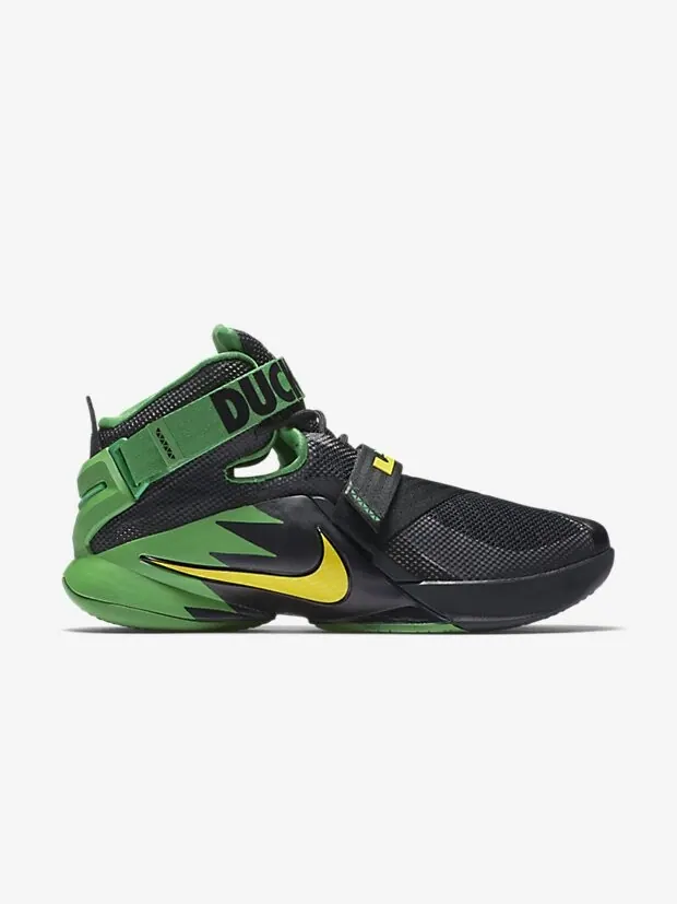 Кроссовки Nike Zoom LeBron Soldier 9 Prm 'Oregon' — изображение 2 из 4, черный