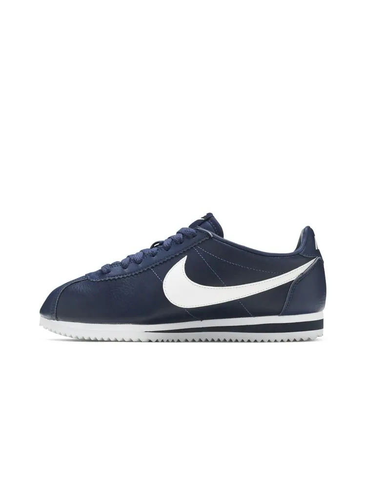 Кроссовки Nike Cortez Leather 'Midnight Navy' — изображение 3 из 4, синий