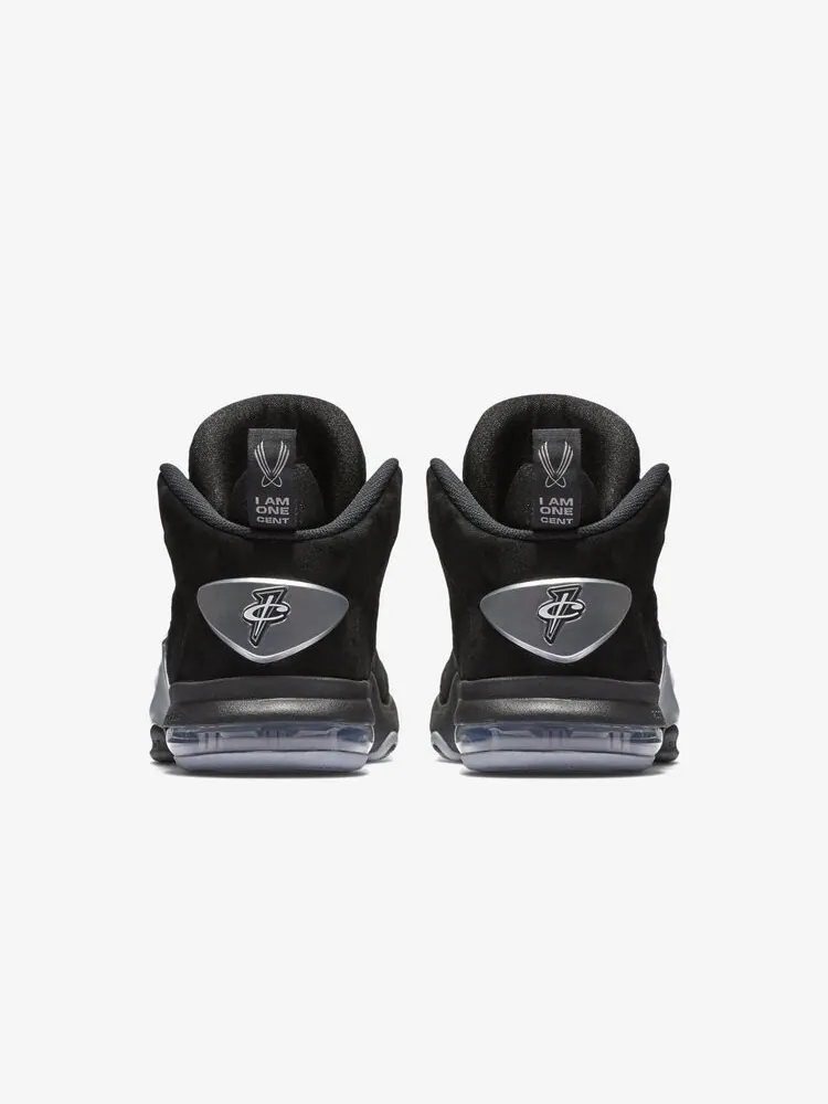 Кроссовки Nike Zoom Penny VI Premium 'Black Metallic Silver' — изображение 2 из 4, черный