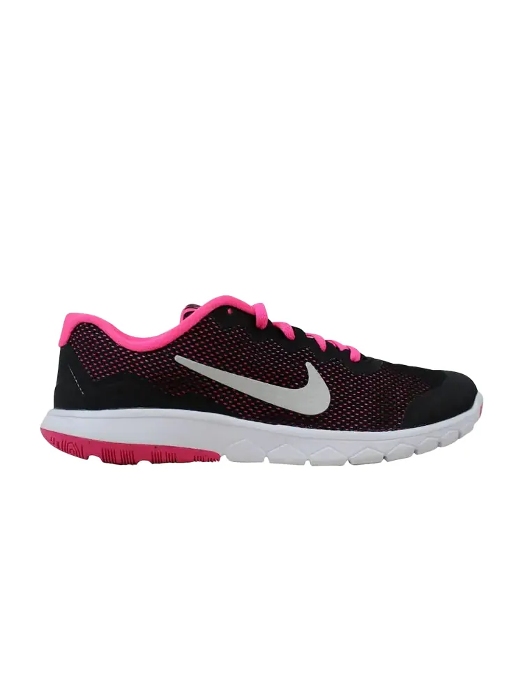 Кроссовки Nike Flex Experience 4 GS 'Black Pink' — изображение 1 из 1, розовый