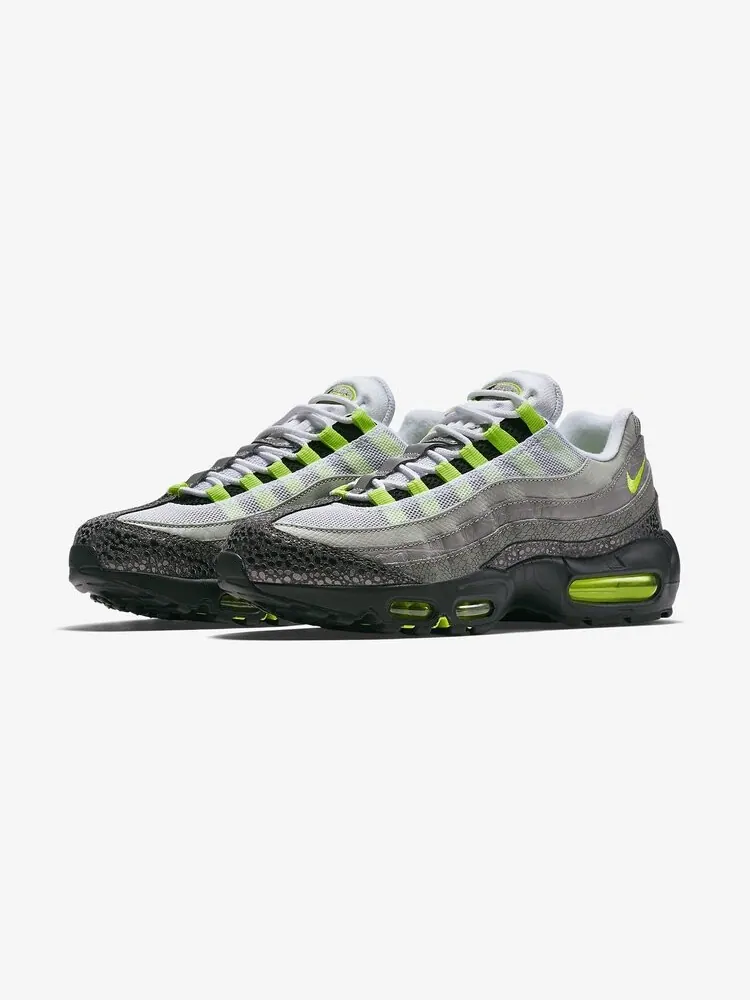 Кроссовки Nike Air Max 95 OG Premium 'Neon Safari' — изображение 2 из 4, серый