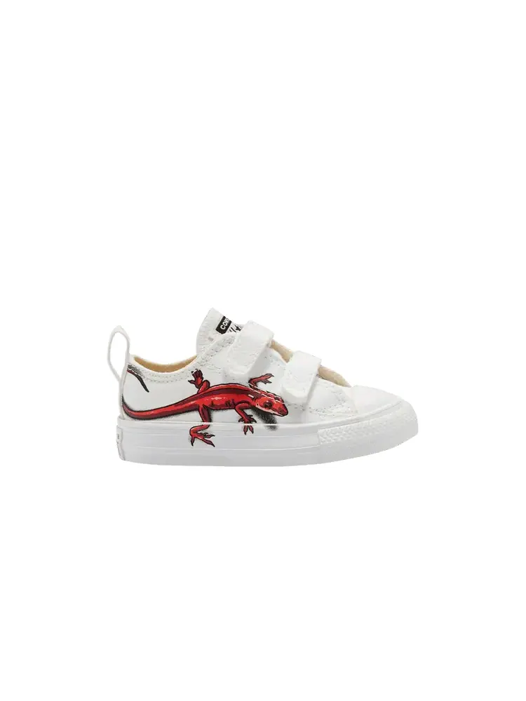 Кроссовки Converse Chuck Taylor All Star Low Easy-On TD 'Leaping Lizards' — изображение 1 из 1, белый/красный/оранжевый