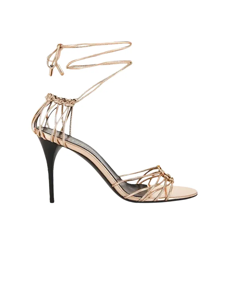 Женские сандалии Saint Laurent Babylone — изображение 1 из 1, розовый