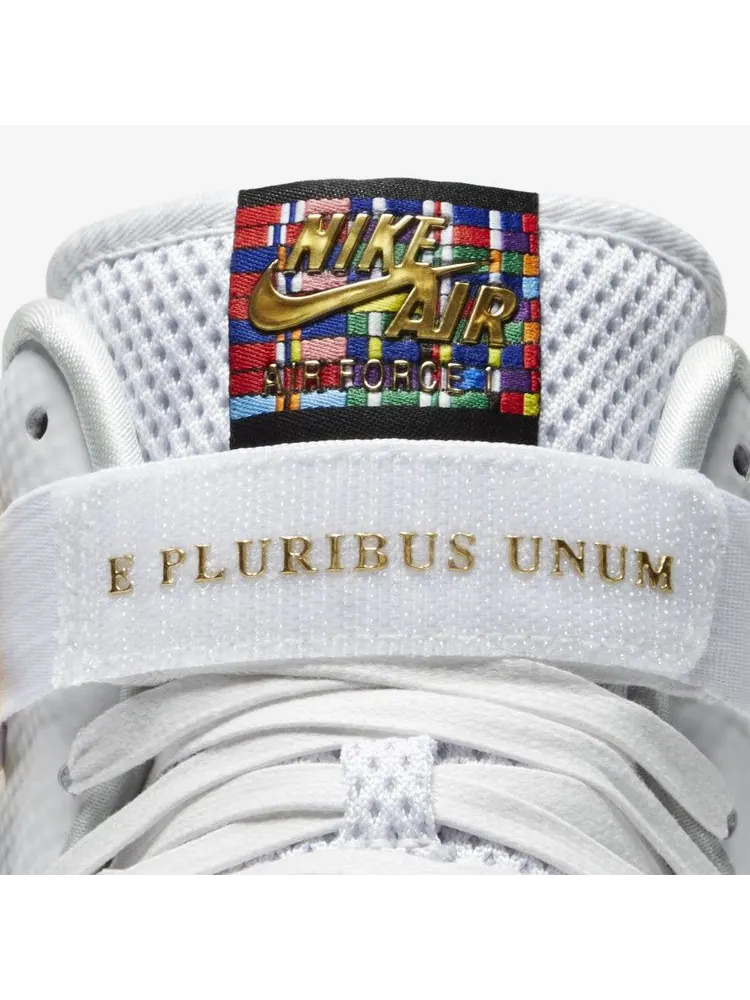 Кроссовки Nike Air Force 1 CMFT Lux QS 'E Pluribus Unum' — изображение 2 из 9, белый/белый