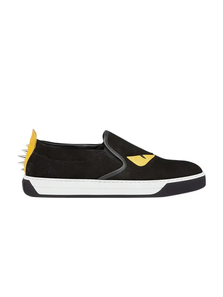 Кроссовки Fendi Monster Slip-On — изображение 1 из 1, черный