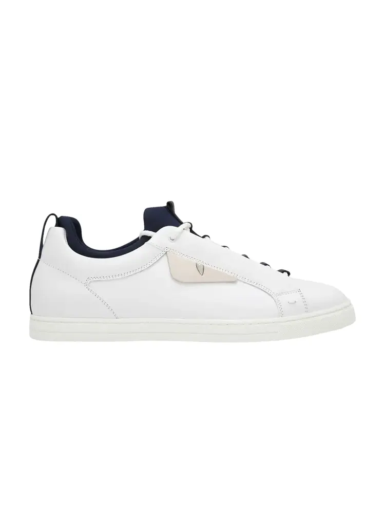 Кроссовки Fendi Leather Low Top 'White Blueberry'