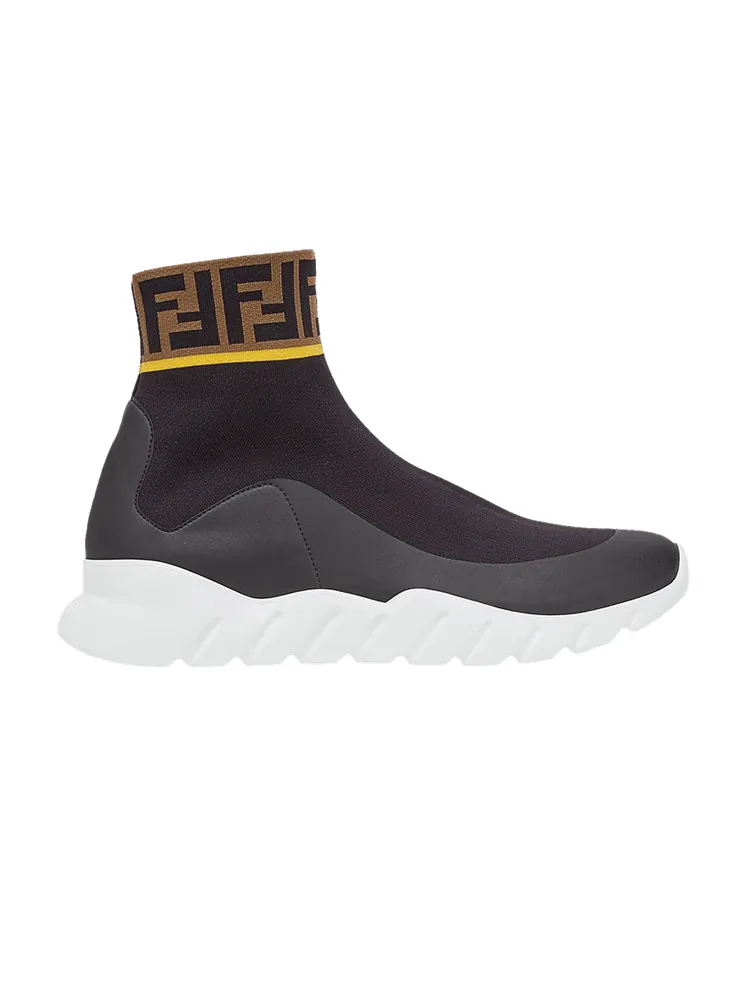 Кроссовки Fendi Tech Fabric High 'Forever Fendi - Black' — изображение 1 из 1, черный