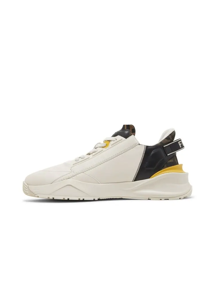 Кроссовки Fendi Flow Slip-On 'White Yellow' — изображение 3 из 4, белый