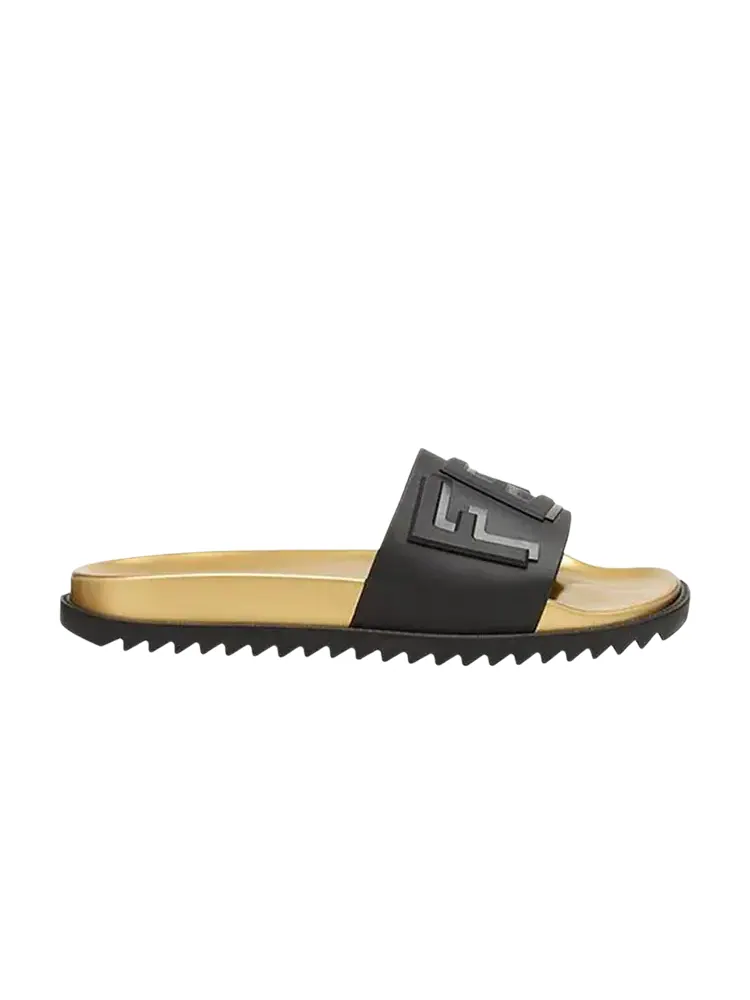 Кроссовки Fendi Layered Logo Slides 'Black Gold'