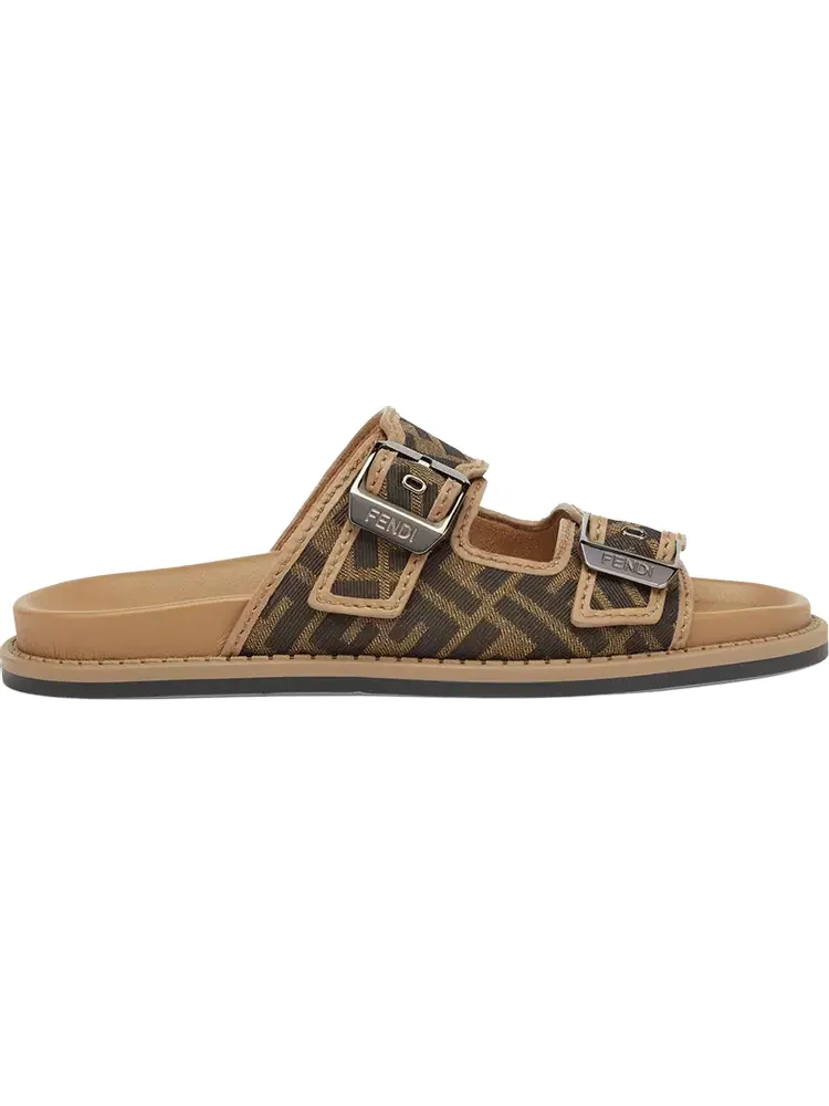 Кроссовки Fendi Feel Sandal 'FF Jacquard - Brown'