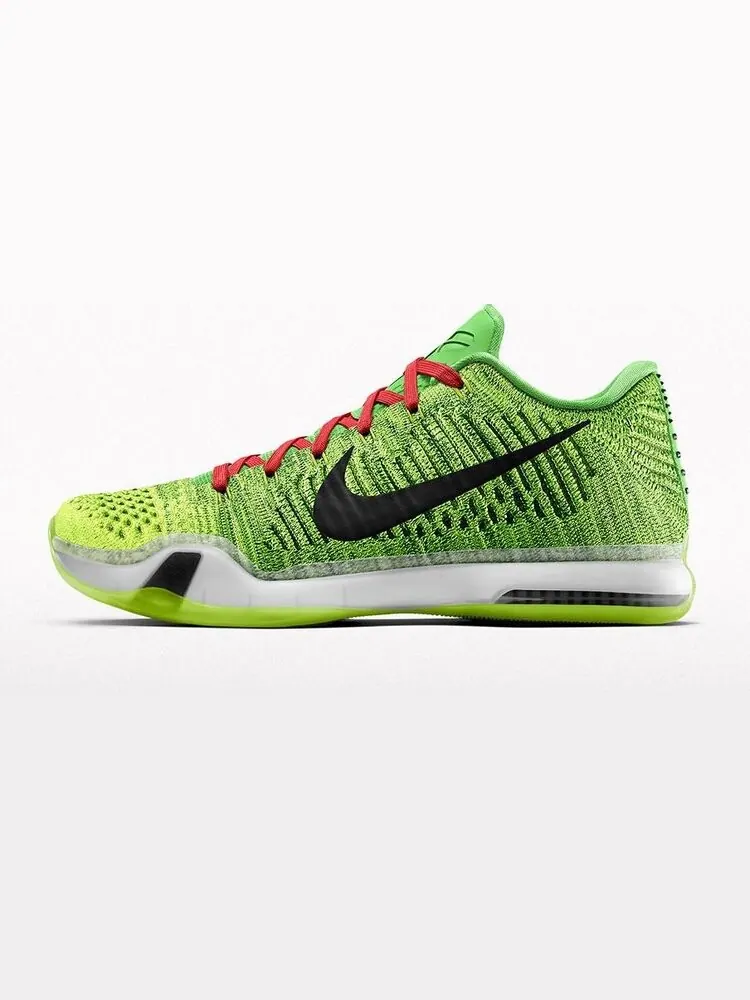Кроссовки Nike Kobe 10 Elite 'Grinch' iD — изображение 2 из 3, зеленый
