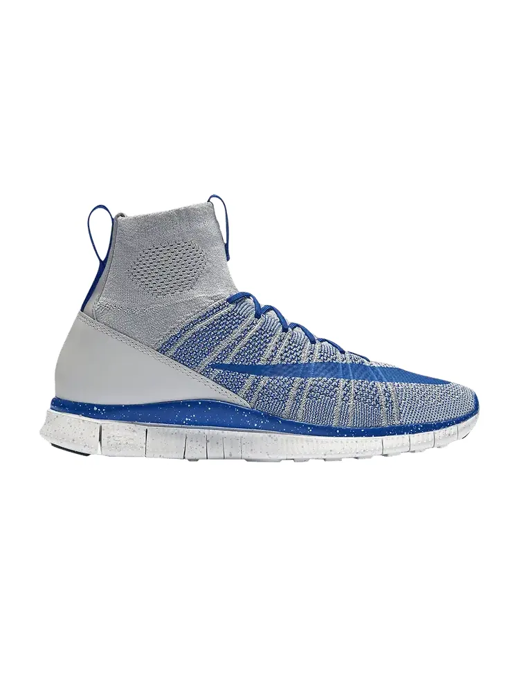 Кроссовки Free Flyknit Mercurial 'Wolf Grey Game Royal' — изображение 1 из 1, серый