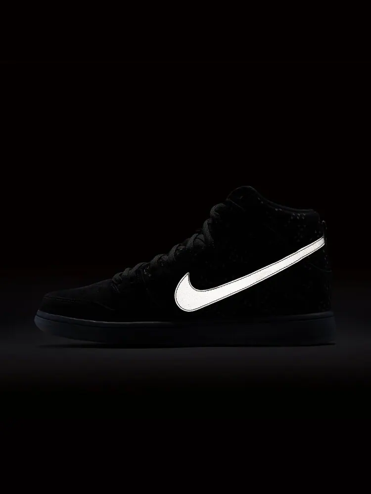 Кроссовки Nike SB Dunk High Premium 'Flash' — изображение 2 из 4, черный