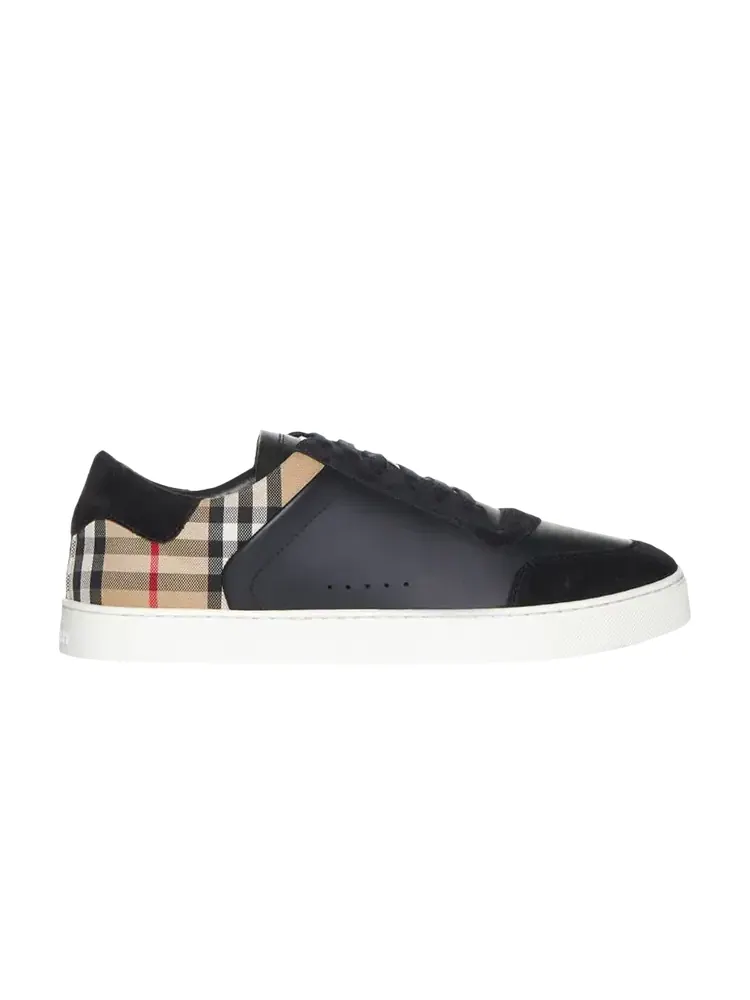 Кроссовки в клетку Balmain Burberry — изображение 1 из 1, черный бежевый