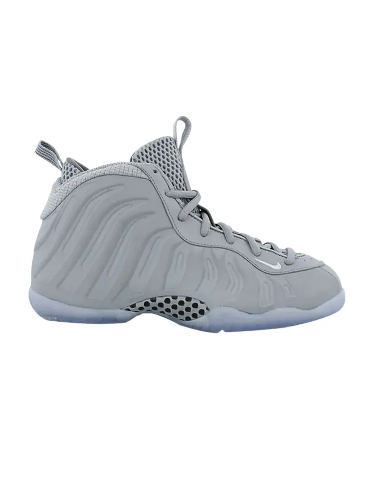 Кроссовки Nike Little Posite One Premium 'Wolf Grey' — изображение 1 из 1, серый