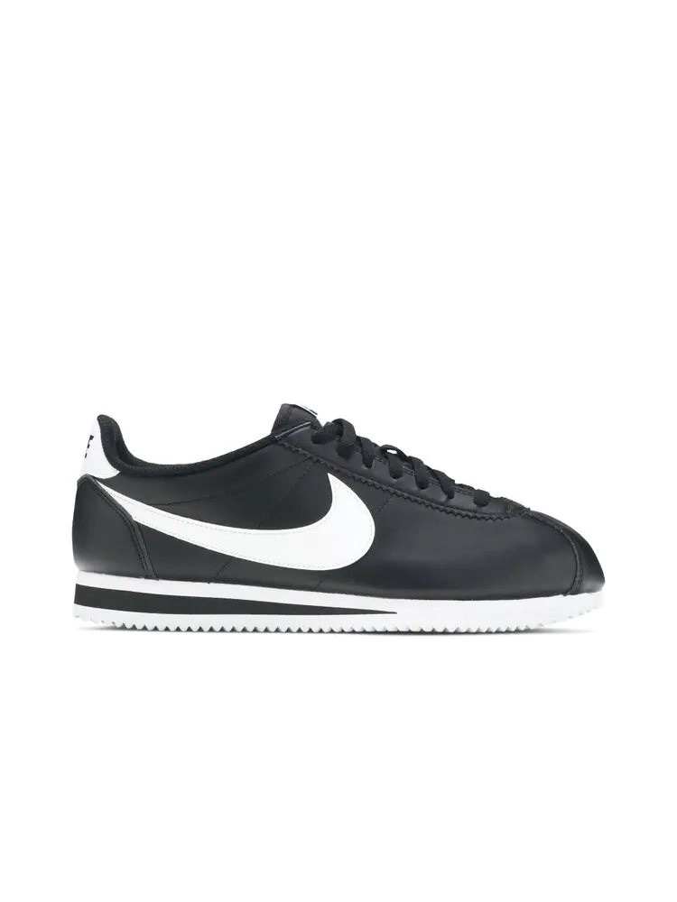 Кроссовки Nike Wmns Classic Cortez Leather 'Black White' — изображение 1 из 4, черный