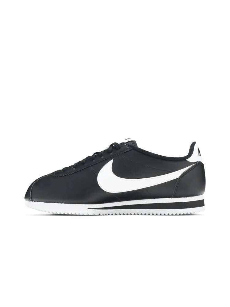 Кроссовки Nike Wmns Classic Cortez Leather 'Black White' — изображение 3 из 4, черный